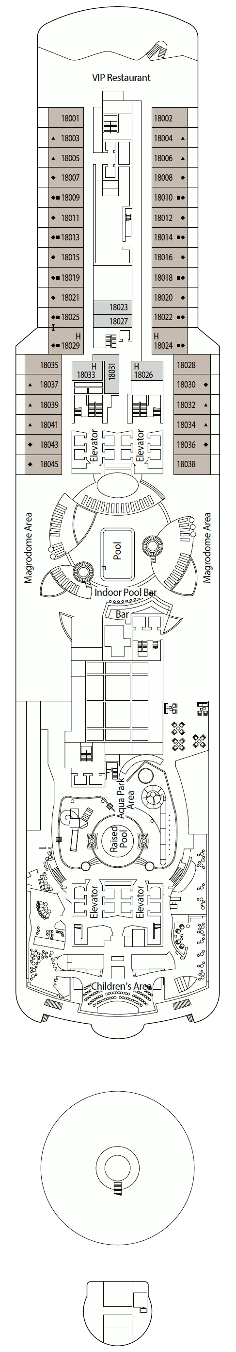 MSC Seaside Deck Plans - Cruiseline.com