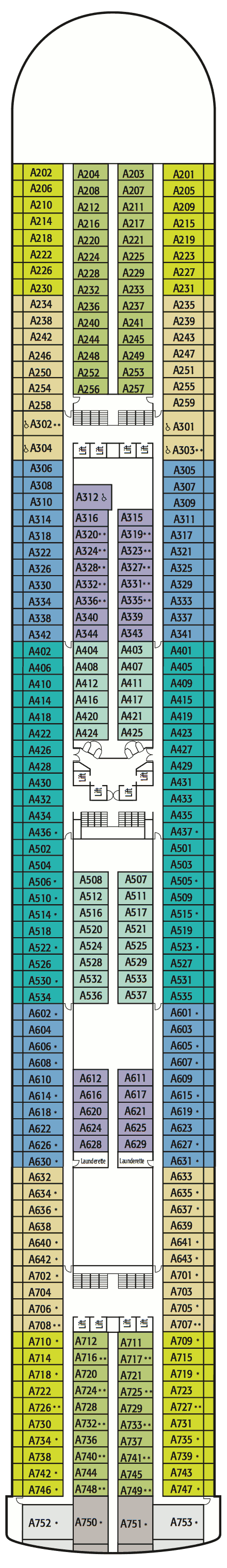 Ventura Deck Plans - Cruiseline.com