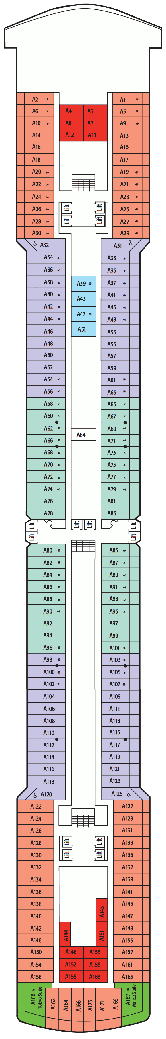 Arcadia Deck Plans