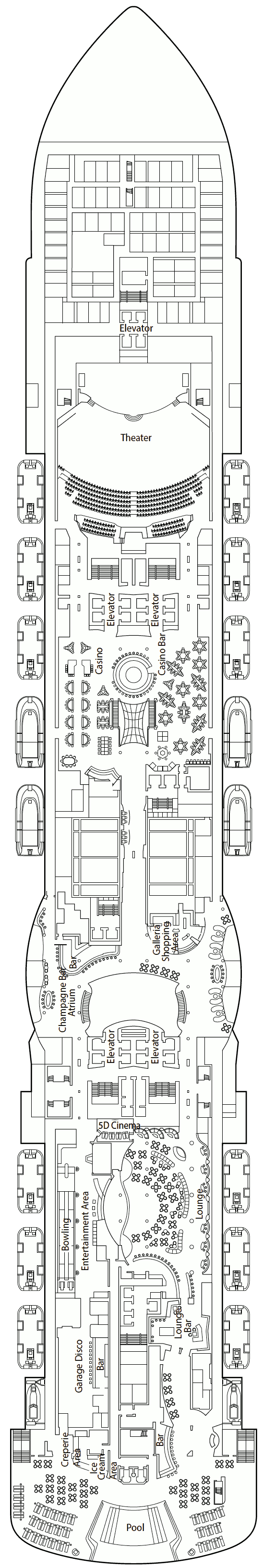 MSC Seaside Deck Plans - Cruiseline.com