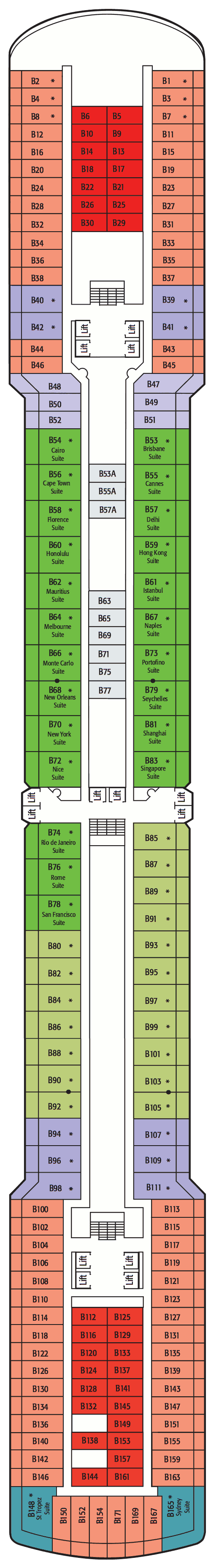 Arcadia Deck Plans - Cruiseline.com