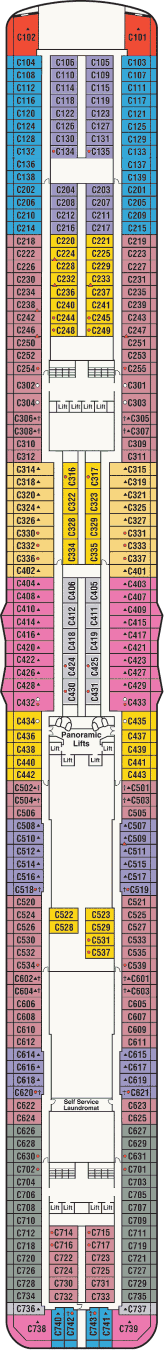 Majestic Princess Deck Map