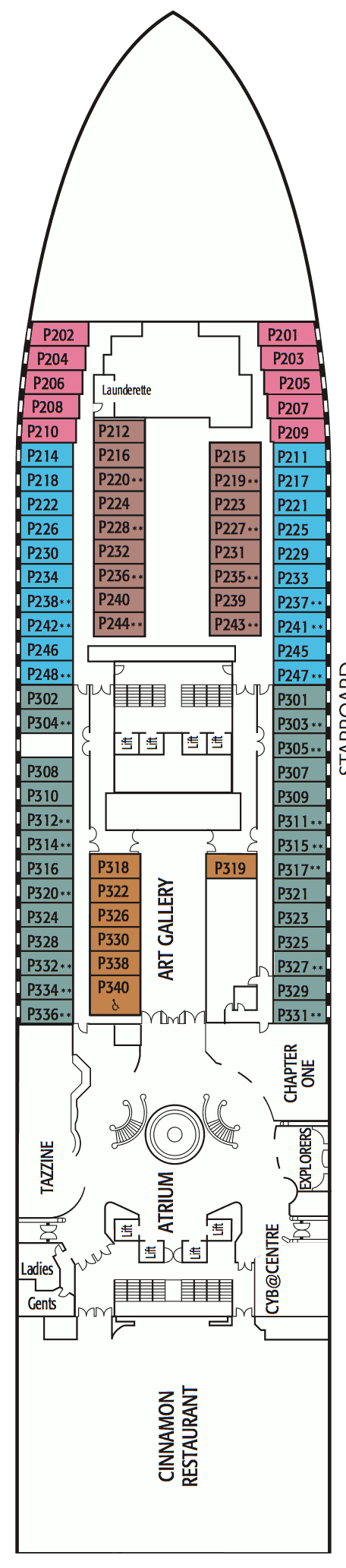 Ventura Deck Plans - Cruiseline.com