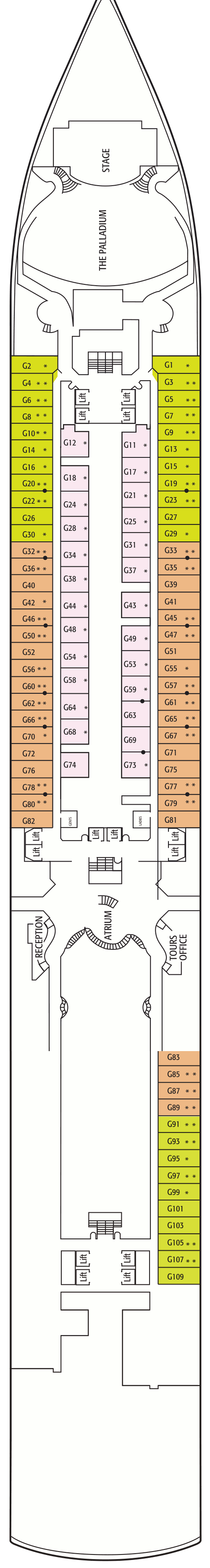 Arcadia Deck Plans